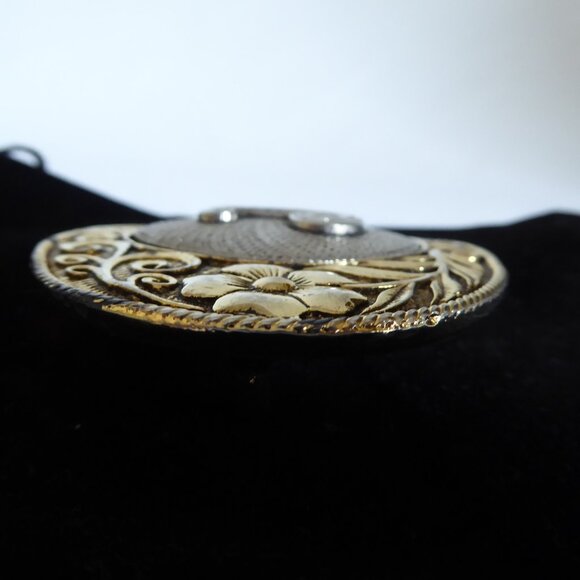 VINTAGE INITIAL MONOGRAM J WESTERN METAL BELT BUCKLE (PRE-OWNED) - Picture 7 of 9